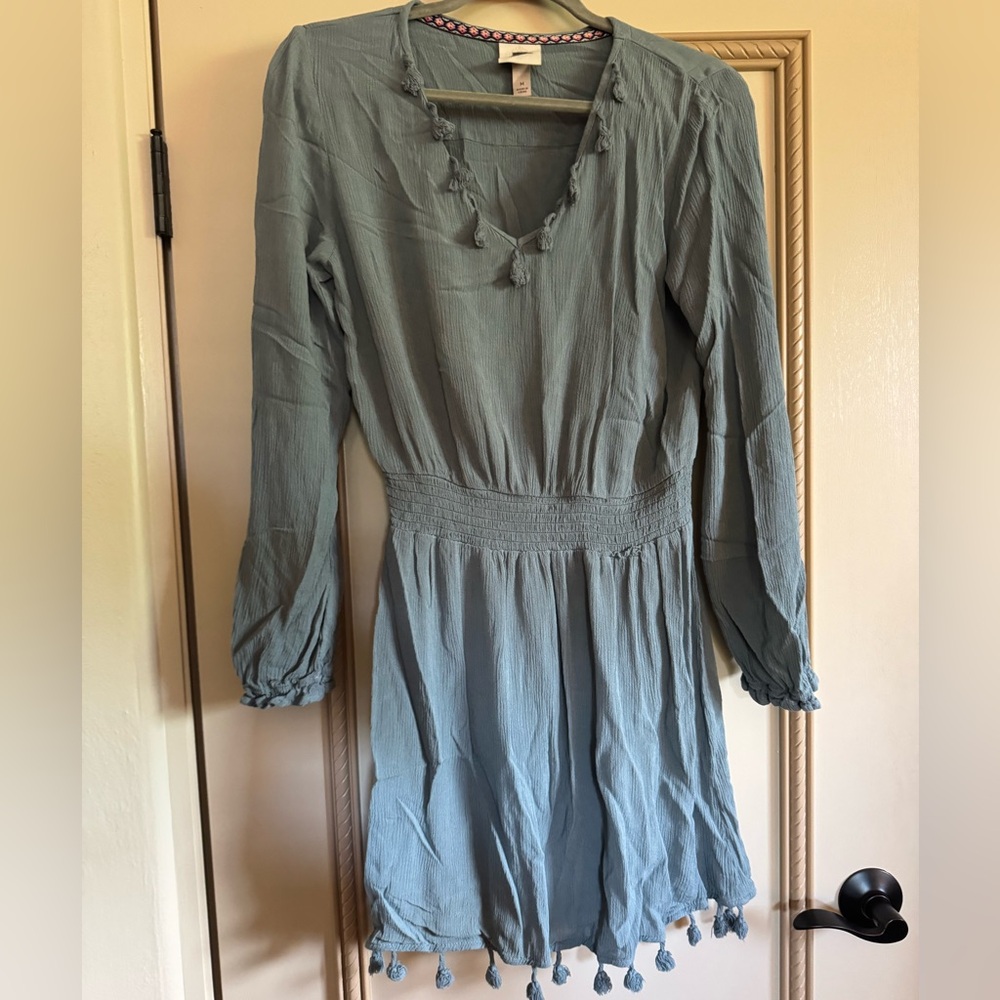 Knox Rose Light Blue Long Sleeve Dress